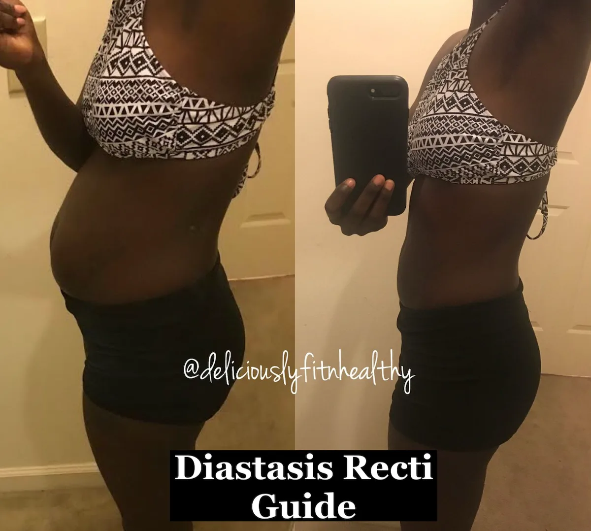 A member's side profile before and after the DR Core Guide