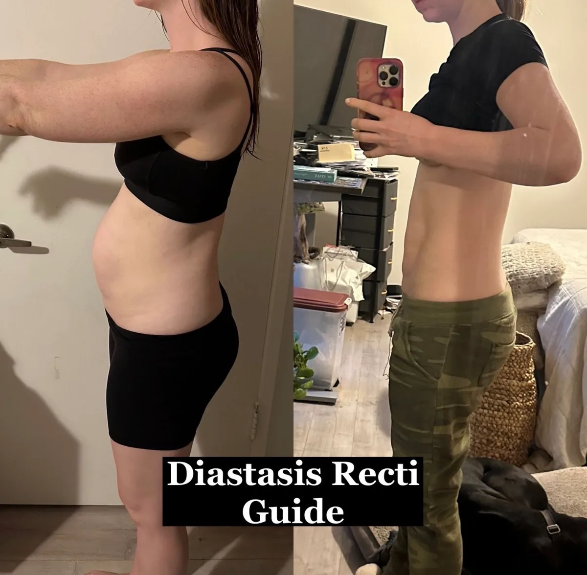 A member's side profile before and after the DR Core Guide